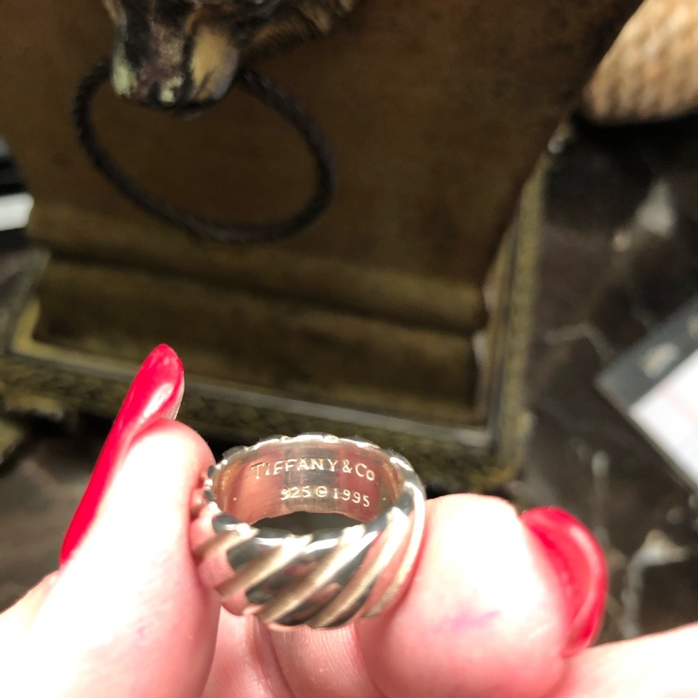 T I F F A N Y 925 SILVER  RING - Picture 7 of 7
